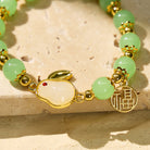 FuAttract Blessing Harmony & Balance Hetian Jade Rabbit Fu Charm Bracelet - image 4