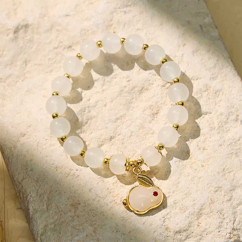 FuAttract Blessing Harmony & Balance Hetian Jade Rabbit Fu Charm Bracelet - White Rabbit 5 - image 17