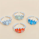 FREE Today: Serenity Purity & Harmony Glow in The Dark Lotus Zinc Alloy Ring - image 1