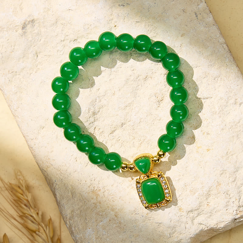 FREE Today: Success Confidence & Prosperity Square Pendant Rising Sun Glaze Beaded Bracelet - image 3