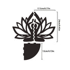 FREE Today: Harmony Peace & Serenity Wood Lotus Hollow Design Wooden Corner Shelf Wall Decor - image 5