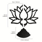 FREE Today: Harmony Peace & Serenity Wood Lotus Hollow Design Wooden Corner Shelf Wall Decor - image 14