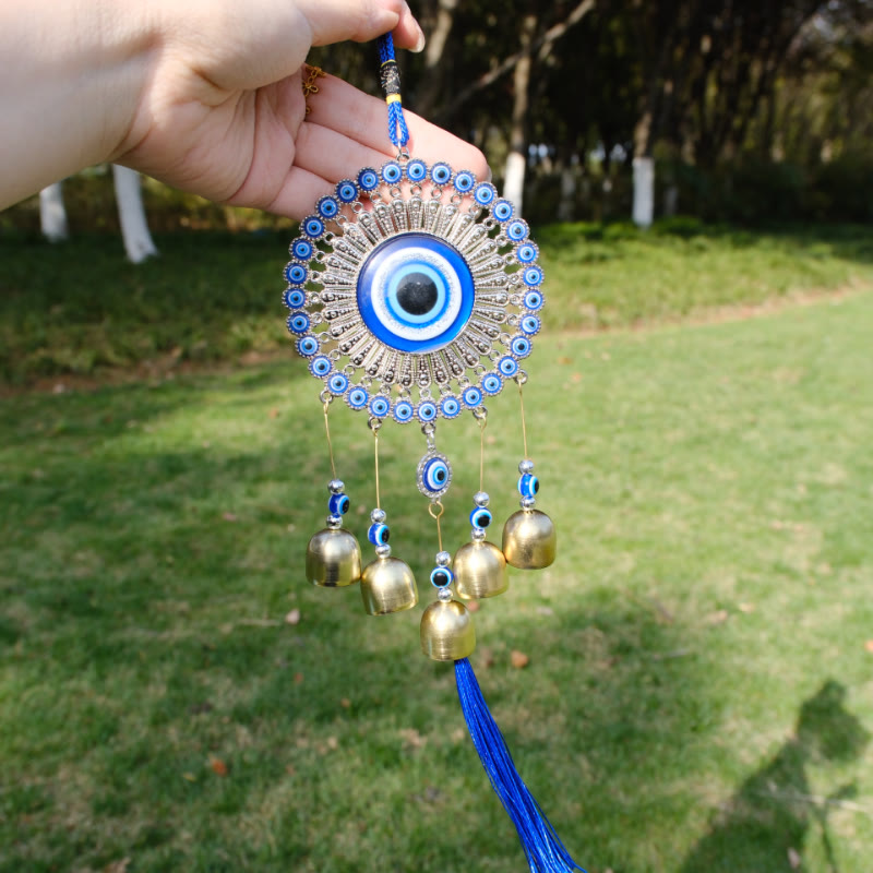 FuAttract Protection Luck & Guardian Vintage Evil Eye Wind Chime Wall Decor - Evil Eye 4 - image 3