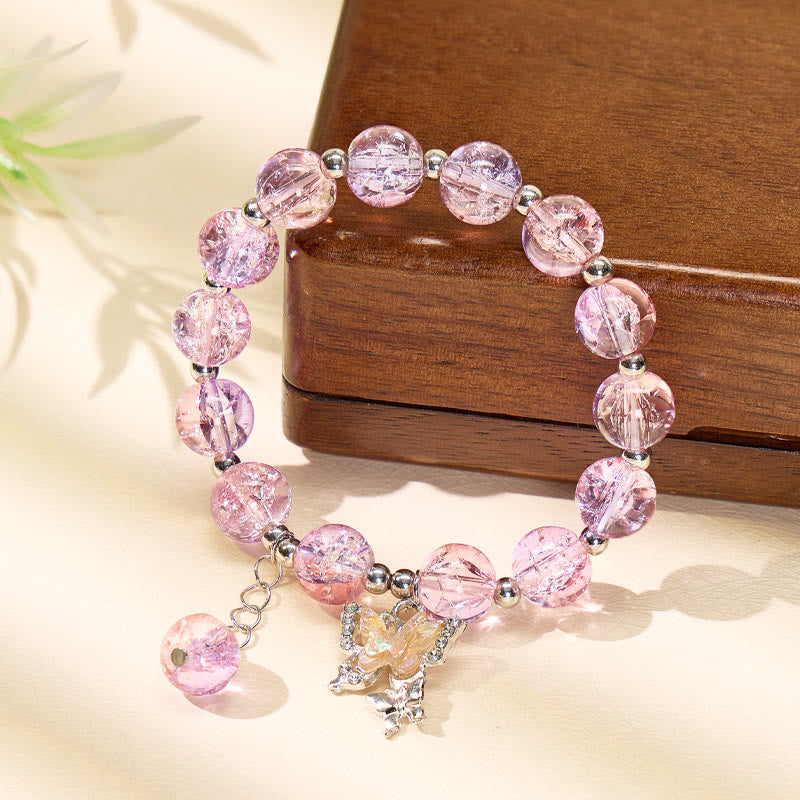 FuAttract Love & Harmony Blue Glaze Beads Butterfly Charm Bracelet - image 13