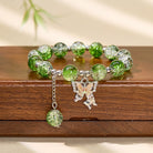 FuAttract Love & Harmony Blue Glaze Beads Butterfly Charm Bracelet - Green - image 9
