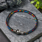 FuAttract Luck Harmony & Traditional Blessings Five Color Cord Stainless Steel Magnetic Clasp Bracelet - image 15