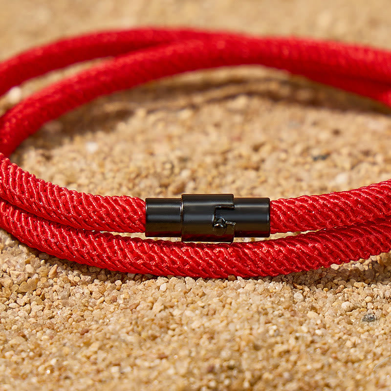 FuAttract Stability Strength & Calm Minimalist Braided Cord Double Layer Bracelet - image 4