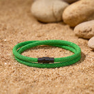 FuAttract Stability Strength & Calm Minimalist Braided Cord Double Layer Bracelet - Green - image 19
