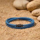 FREE Today:  Stability Strength & Calm Minimalist Braided Cord Double Layer Bracelet - Blue - image 10