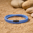 FuAttract Stability Strength & Calm Minimalist Braided Cord Double Layer Bracelet - Light Blue - image 20