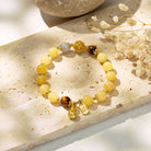 FuAttract Wealth Luck & Harmony Yellow Jade Wealth Beast Linglong Ball Fu Character Plate Bracelet - image 2