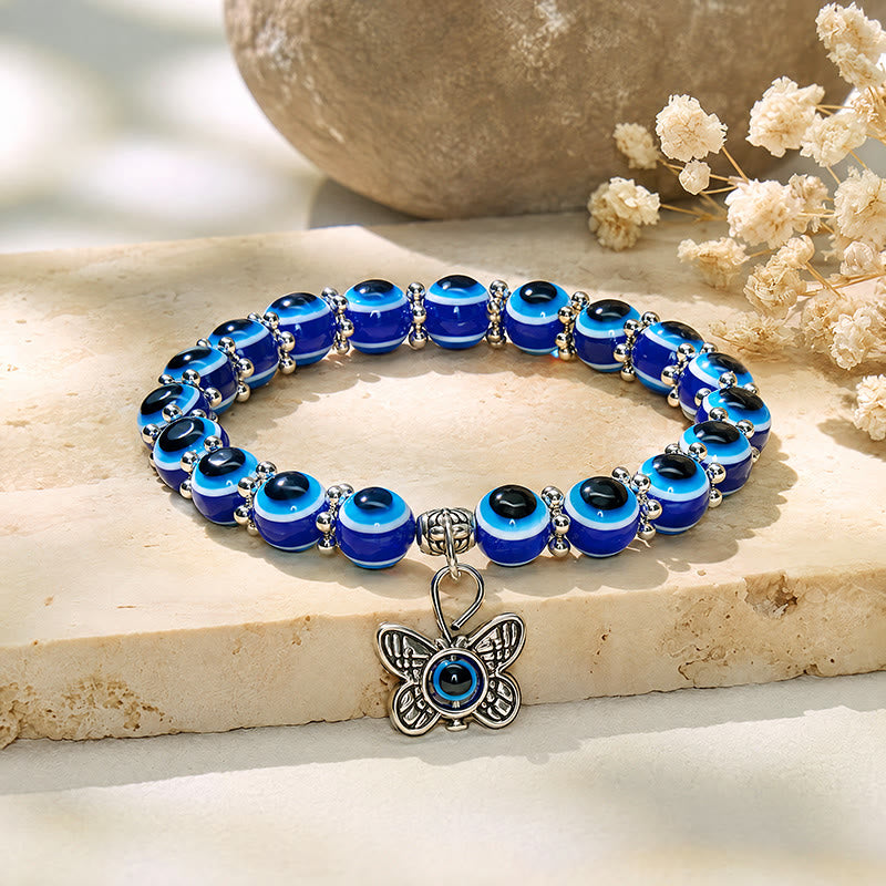 FuAttract Guardian Protection & Spiritual Harmony Hamsa Hand Evil Eye Bracelet - Butterfly - image 8