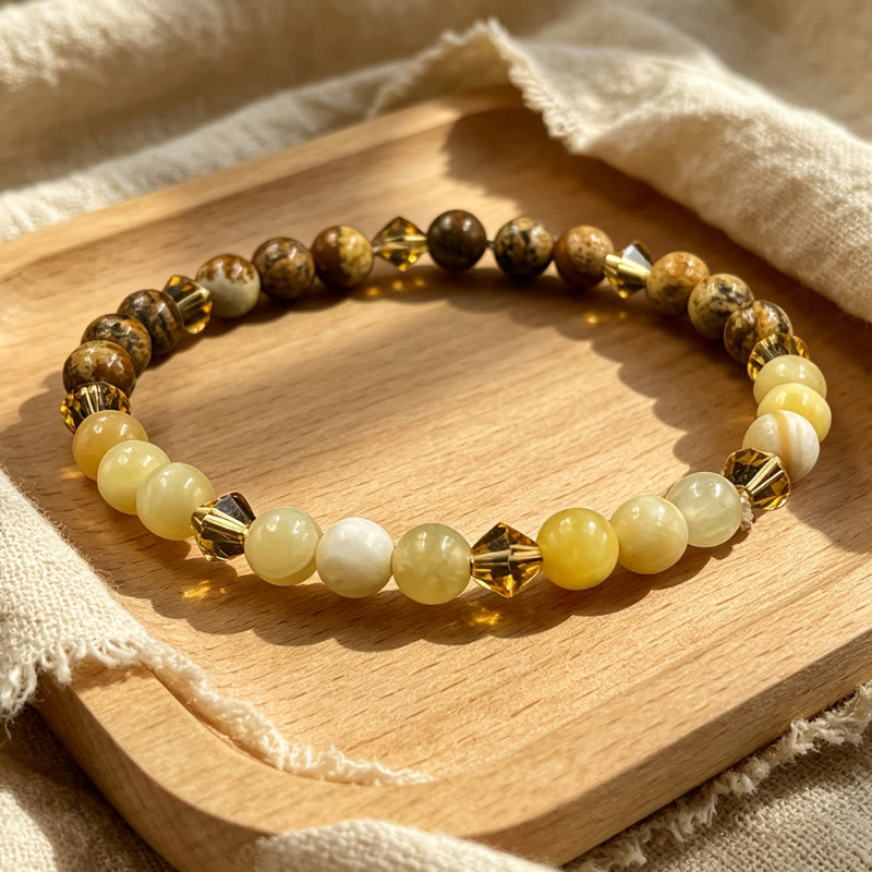FuAttract Wealth Luck & Fortune Citrine Topaz Yellow Jade Bracelet - image 1
