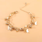 FREE Today: Grace Freedom & Confidence Fashion Butterfly Tassel Double Layer Bracelet - Golden - image 0