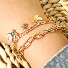 FREE Today: Grace Freedom & Confidence Fashion Butterfly Tassel Double Layer Bracelet - image 3