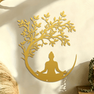 FuAttract Wisdom Serenity & Inner Harmony Tree of Life Meditation Buddha Metal Wall Decor Home Art Decor - image 8