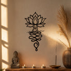 FuAttract Calm Mindfulness & Focus Lotus Inhale Metal Wall Decor Home Art  Decor - image 1