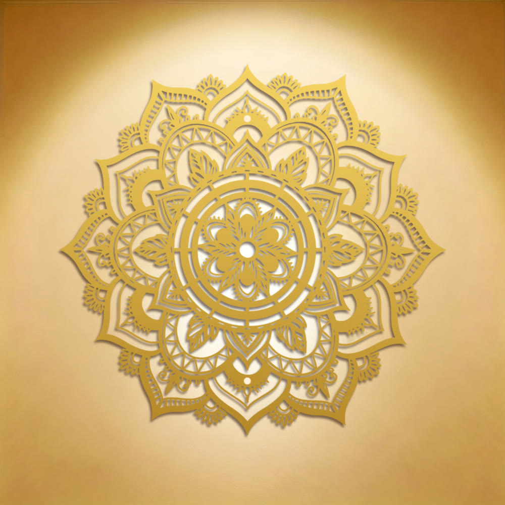FuAttract Focus Serenity & Alignment Mandala Geometric Symmetry Metal Wall Decor Home Art Decor - image 9