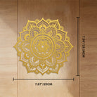 FuAttract Focus Serenity & Alignment Mandala Geometric Symmetry Metal Wall Decor Home Art Decor - Golden - 7.87"*7.54"*0.04"/20*19.14*0.1cm - image 11