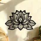 FuAttract Purity Serenity & Elegant Energy Lotus Mandala Metal Wall Decor Home Art Decor - image 0
