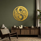 FuAttract Balance Harmony & Calm Yin Yang With Black White Flower Metal Wall Decor Home Art Decor - image 18
