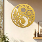FuAttract Balance Harmony & Calm Yin Yang With Black White Flower Metal Wall Decor Home Art Decor - image 17