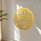 FuAttract Balance Harmony & Calm Yin Yang With Black White Flower Metal Wall Decor Home Art Decor - image 11