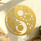 FuAttract Balance Harmony & Calm Yin Yang With Black White Flower Metal Wall Decor Home Art Decor - image 10