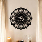 FuAttract Wisdom Serenity & Calm Om Mani Mantra Mandala Meditation Metal Wall Decor Home Art Decor - image 1
