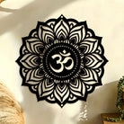 FuAttract Wisdom Serenity & Calm Om Mani Mantra Mandala Meditation Metal Wall Decor Home Art Decor - image 0