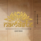 FuAttract Faith Peace & Spiritual Connection Prayer Hands Namaste Metal Wall Decor Home Art Decor - Golden - 19.69"*10.50"*0.05"/50*26.67*0.12cm - image 13