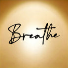 FuAttract Calm Awareness & Clarity Breathe Classic Text Design Metal Wall Decor Home Art Decor - image 0