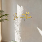 FuAttract Calm Awareness & Clarity Breathe Classic Text Design Metal Wall Decor Home Art Decor - image 13