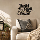 FuAttract Gratitude Joy & Appreciation Thankful Grateful And Truly Blessed Metal Wall Decor Home Art Decor - image 2