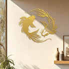 FuAttract Fortune Prosperity & Success Double Koi Fish Metal Wall Decor Home Art Decor - image 15