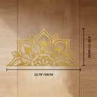 FuAttract Focus Alignment & Creative Half Mandala Design Metal Wall Decor Home Art Decor - Golden - 13.78"*6.95"*0.04"/35*17.66*0.1cm - image 13