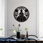 FuAttract Wisdom Serenity & Focus Buddha Lotus Meditation Metal Wall Decor Home Art Decor - image 7