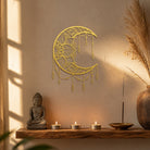 FuAttract Serenity Harmony & Mystic Crescent Moon Mandala Metal Wall Decor Home Art Decor - image 12
