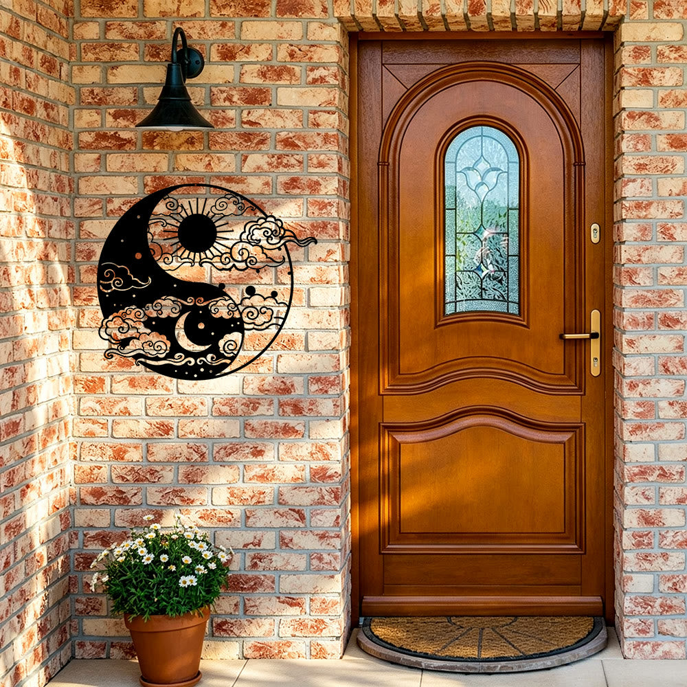 FuAttract Balance Harmony & Energy Yin Yang Sun & Moon  Metal Wall Decor Home Art Decor - image 9