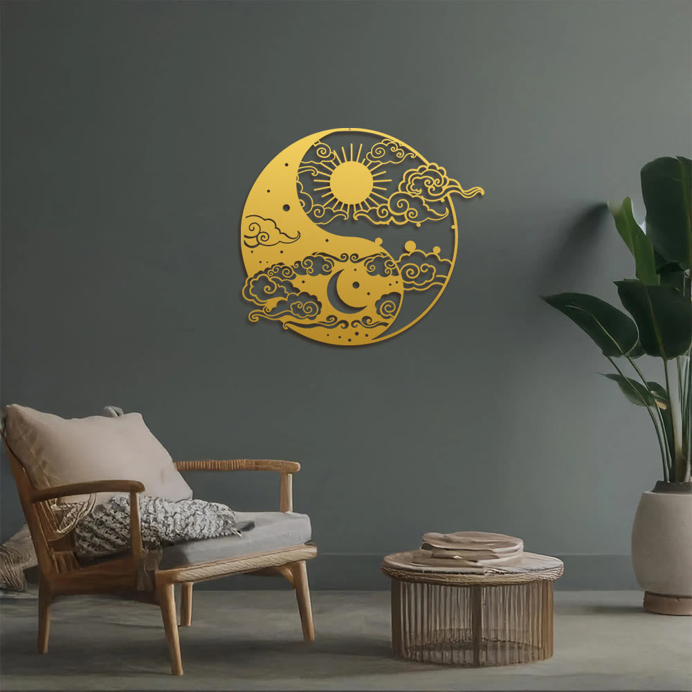 FuAttract Balance Harmony & Energy Yin Yang Sun & Moon  Metal Wall Decor Home Art Decor - image 22