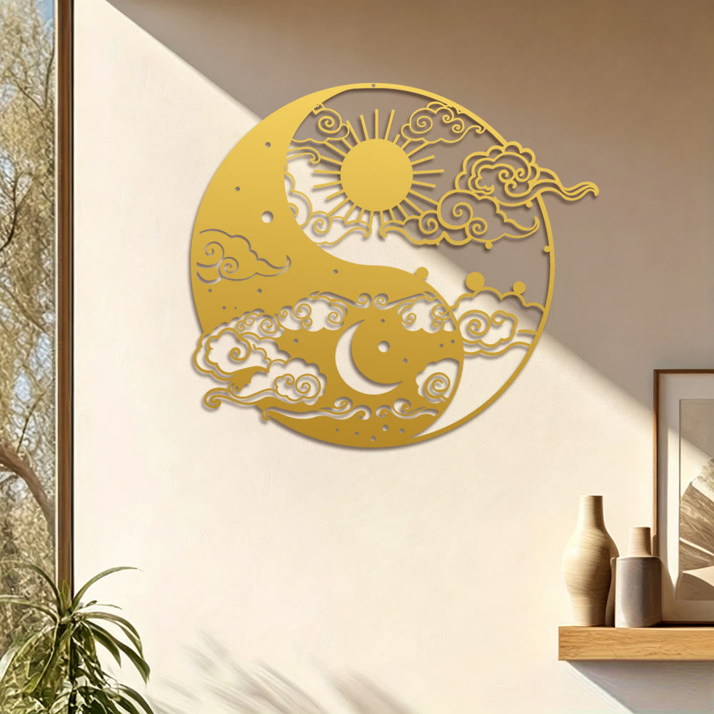 FuAttract Balance Harmony & Energy Yin Yang Sun & Moon  Metal Wall Decor Home Art Decor - image 14