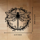 FuAttract Elegance Harmony & Graceful Dragonfly Metal Wall Decor Home Art Decor - Black - 15.75"*14.70"*0.04"/40*37.33*0.1cm - image 5