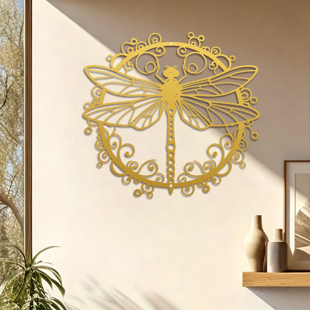 FuAttract Elegance Harmony & Graceful Dragonfly Metal Wall Decor Home Art Decor - image 11