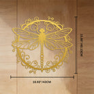 FuAttract Elegance Harmony & Graceful Dragonfly Metal Wall Decor Home Art Decor - Golden - 16.93"*15.80"*0.04"/43*40.13*0.1cm - image 16