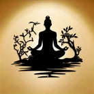  Fuattract Harmony & Spiritual Balance Buddha Zen Metal Wall Decor Home Art Decor - image 0