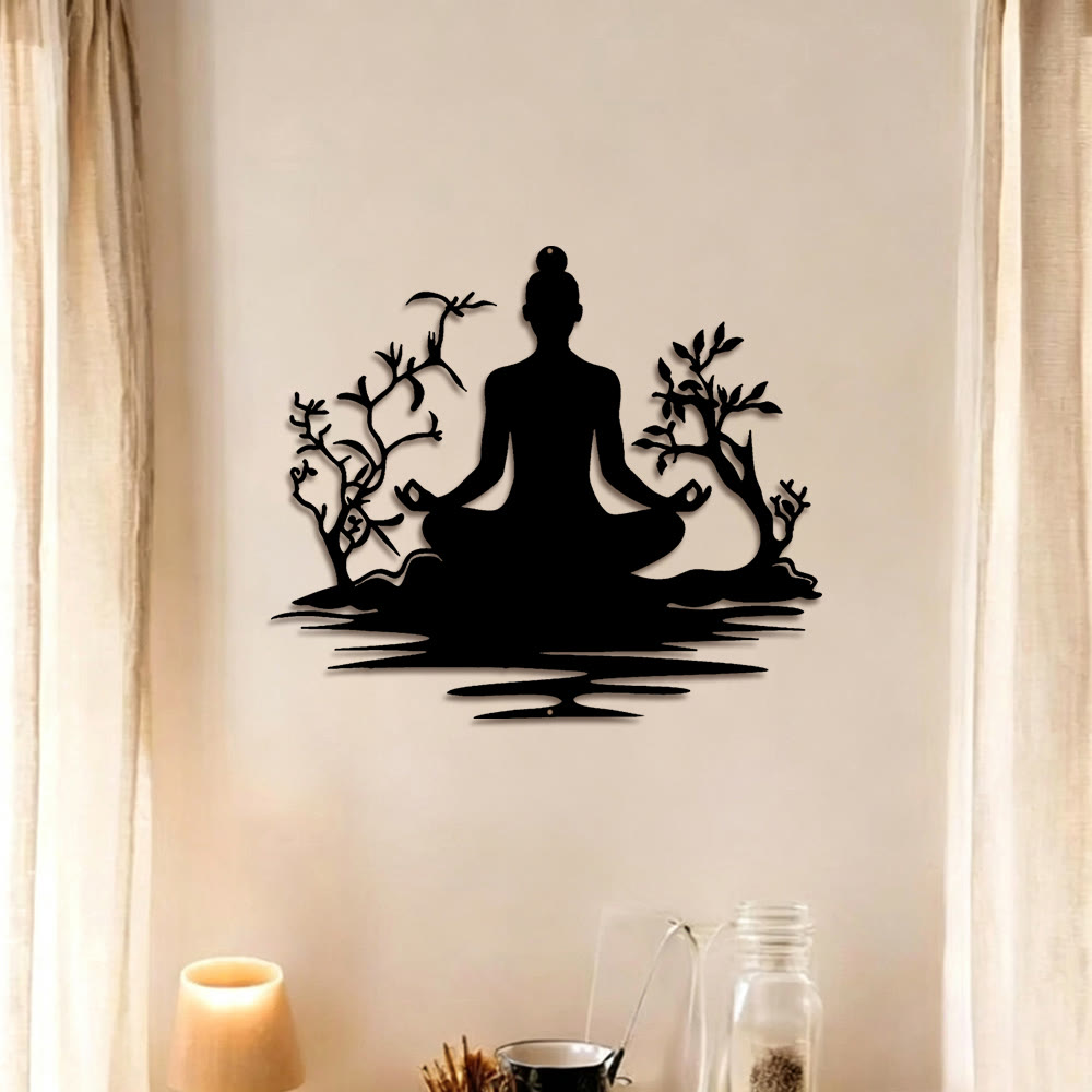  Fuattract Harmony & Spiritual Balance Buddha Zen Metal Wall Decor Home Art Decor - image 8