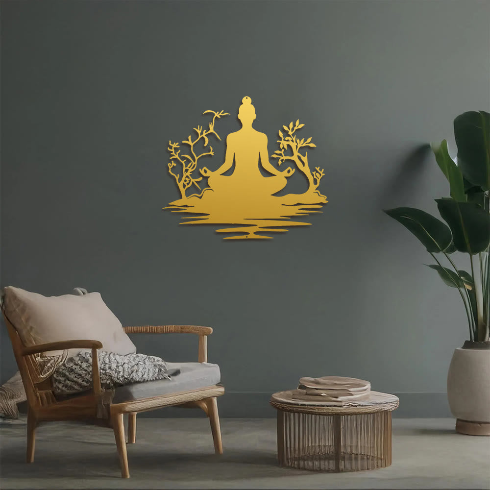  Fuattract Harmony & Spiritual Balance Buddha Zen Metal Wall Decor Home Art Decor - image 13