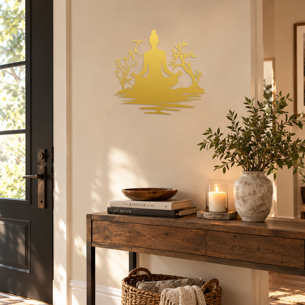  Fuattract Harmony & Spiritual Balance Buddha Zen Metal Wall Decor Home Art Decor - image 11