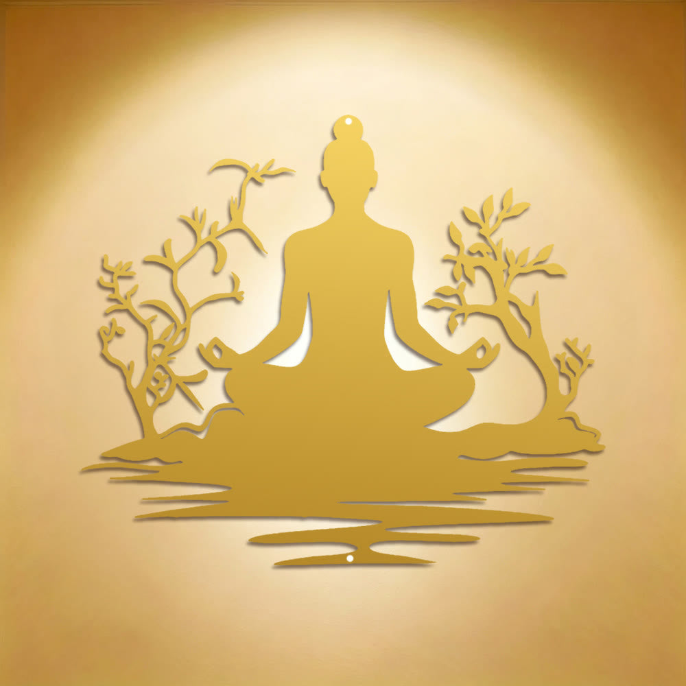  Fuattract Harmony & Spiritual Balance Buddha Zen Metal Wall Decor Home Art Decor - image 10