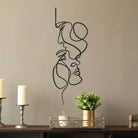 FuAttract Harmony Serenity & Artistic Energy Abstract Face Silhouette Metal Wall Decor Home Art Decor - image 0